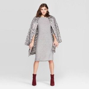 A New Day Long Sleeve Crewneck Rib Knit Dress